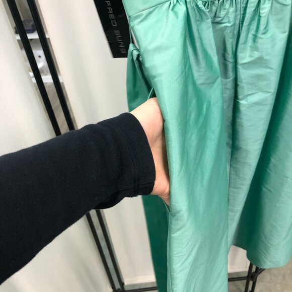 Size 10 POCKETS, Knee-Length Bridesmaid Dress, AQUA TEAL TURQUOISE, Cruisewear - Picture 4 of 8